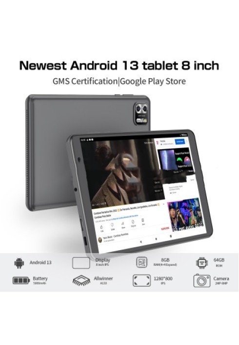 8-inch Eight-core Tablet PC Android 13 System 64g Large Capacity